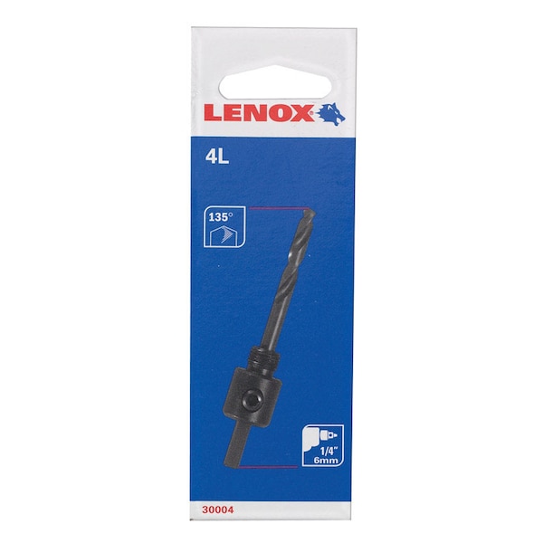 Lenox Lenox 5 in. L Hole Saw Mandrel 9/16 in. 1-3/16 in. 1/4 in. 3-Flat 1 pc 1779803 - main